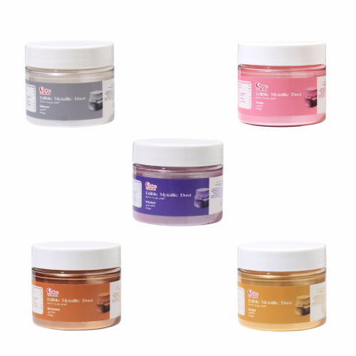 مجموعة ألوان بودرة ميتالك مكونه من 5 ألوان/ الحجم...
