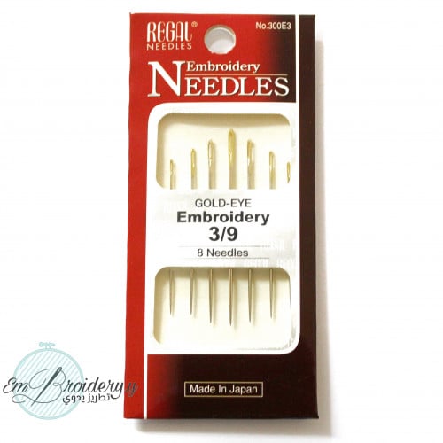 إبر يابانية embroidery-مقاس 3/9