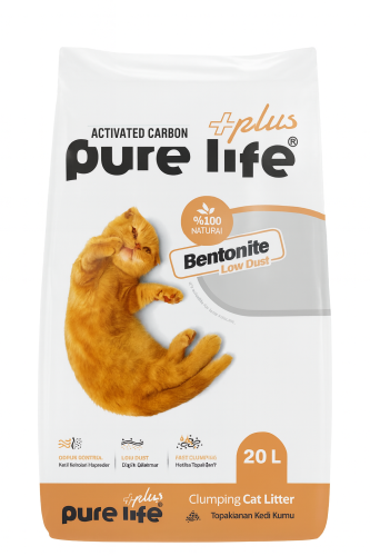 PURE LIFE رمل بيور لايف للقطط بالكربون 20 لتر