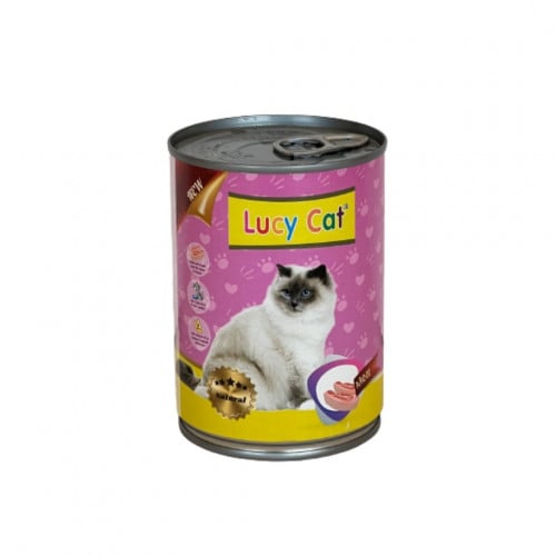 Lucy cat طعام رطب للقطط باللحم 375 جرام