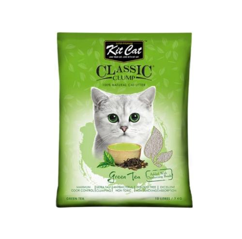 رمل كت كات KIT CAT كلاسيك للقطط برائحة الشاي الأخض...