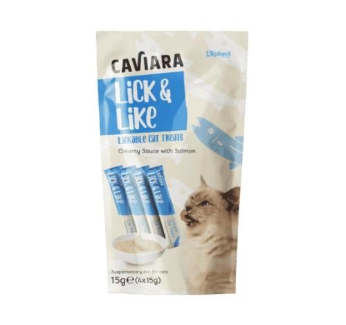 Caviara مكافأت كريمية بالسالمون للقطط من كافيارا -...