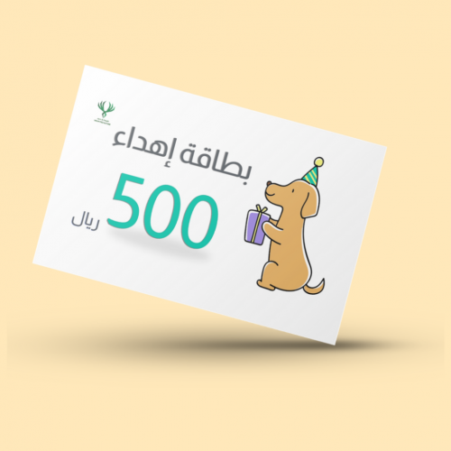 بطاقة اهداء 500