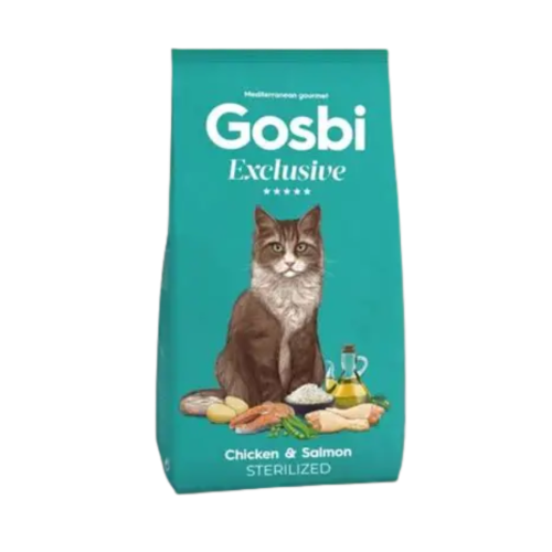 Gosbi اكل جاف للقطط المعقمة بالدجاج والسلمون 1.5 ك...