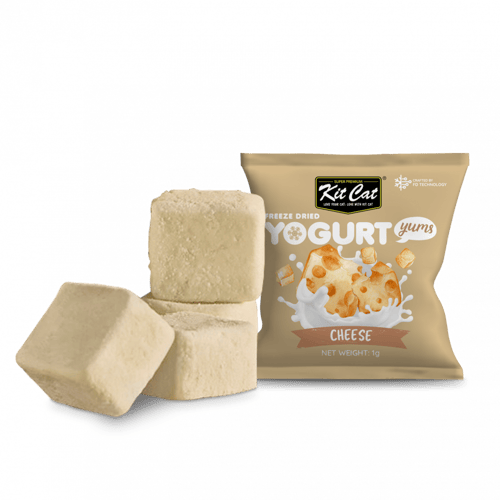 Kit Cat Yogurt مكافأة مجففة للقطط بالجبن 10*10 جرا...