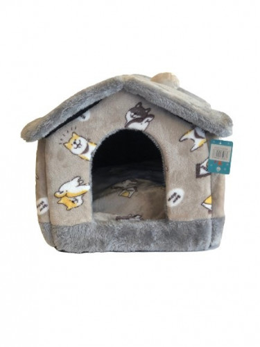 بيت للحيوانات باللون الرمادي