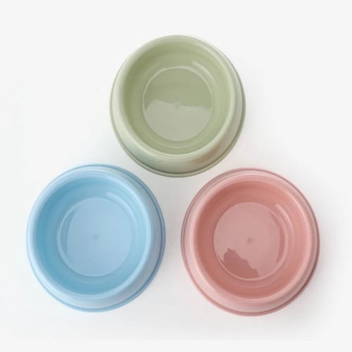 صحن اكل للحيوانات الأليفة بألوان واحجام مختلفة