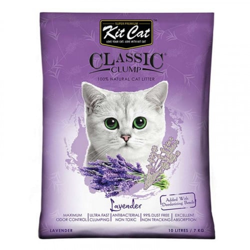 كت كات KIT CAT رمل للقطط برائحة اللافندر