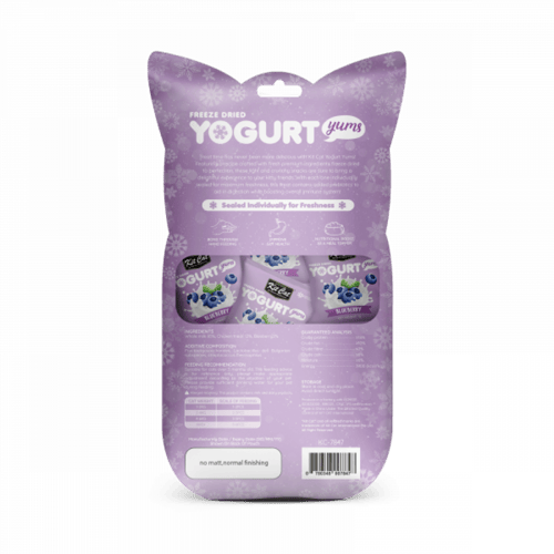 Kit Cat Yogurt مكافأة مجففة للقطط بالتوت 10*10 جرا...