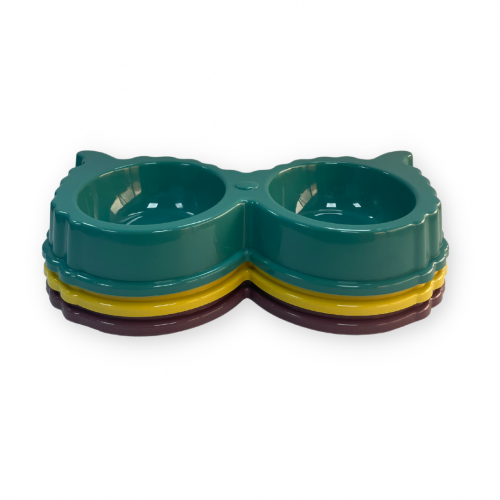 صحن اكل للقطط والكلاب بألوان مختلفة