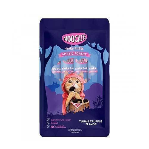 MOOCHIE مكافأة للقطط بنكهة التونا والترافل 5 أظرف