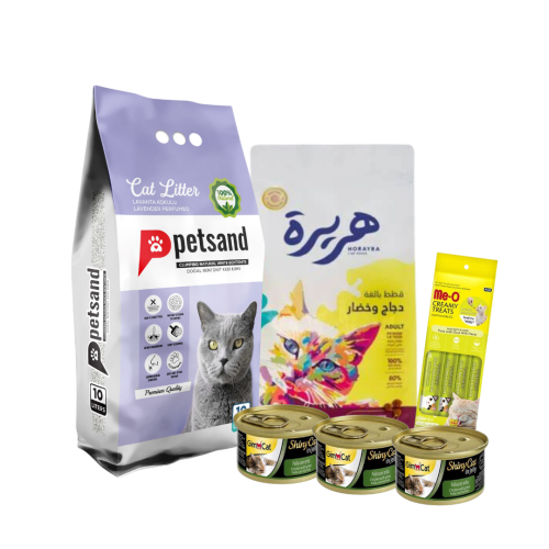 بكج ال 100 ريال ( مناسب للقطط البالغة 2 )