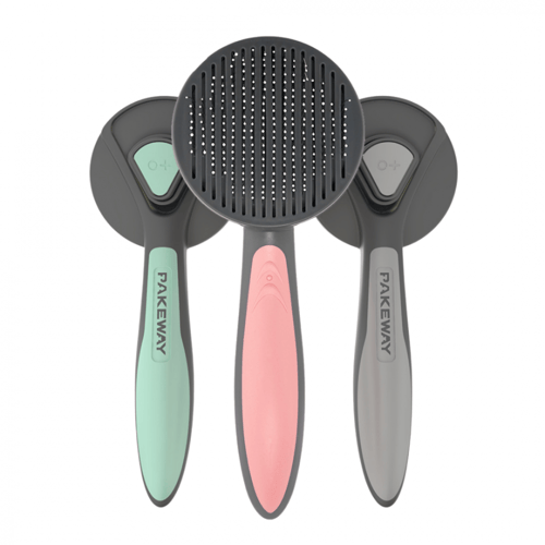 مشط الشعر للقطط والكلاب على شكل دائرة لون ازرق pak...