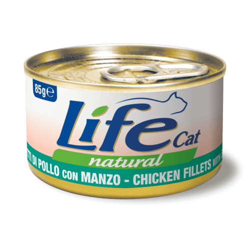 Life Cat لايف كات معلبات للقطط البالغة بصدور الدجا...