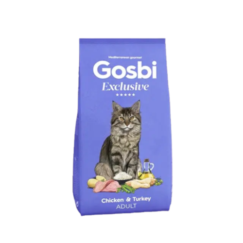 Gosbi اكل جاف للقطط البالغة بالدجاج والديك الرومي...