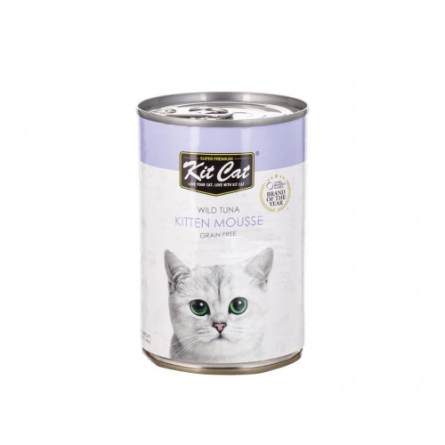 Kit Cat اكل رطب للقطط الصغيرة مهروس بنكهة التونا 4...