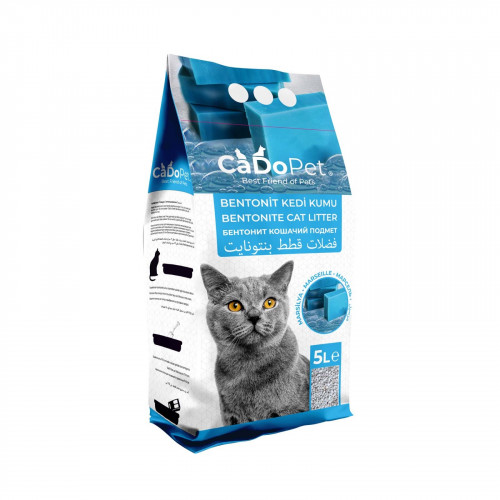 CADOPET رمل للقطط ذو جودة عالية برائحة الصابون 5L