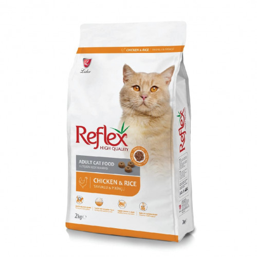 REFLEX اكل جاف للقطط البالغة بنكهة الدجاج والرز 2...