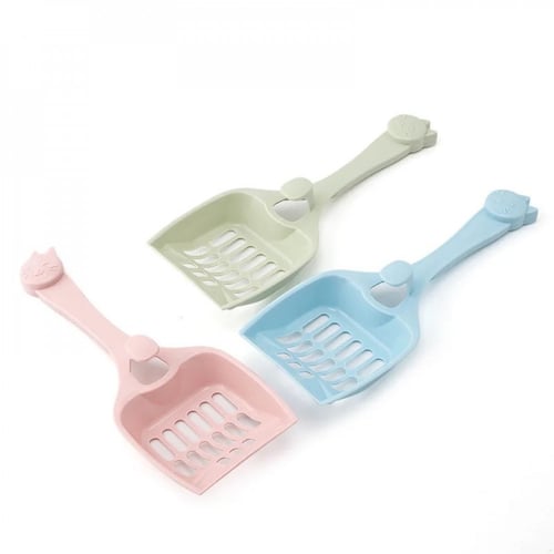 مجرفة تنظيف رمل القطط بألوان مختلفة