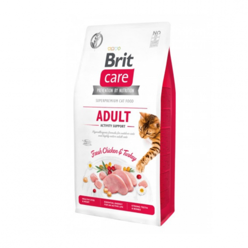 Brit care اكل جاف للقطط البالغة بالدجاج والديك الر...