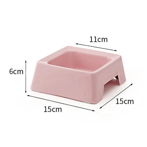 صحن اكل مربع للقطط والكلاب بألوان مختلفة