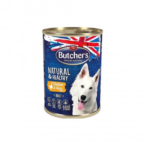 Butchers اكل رطب للكلاب البالغة بالدجاج والارز 400...