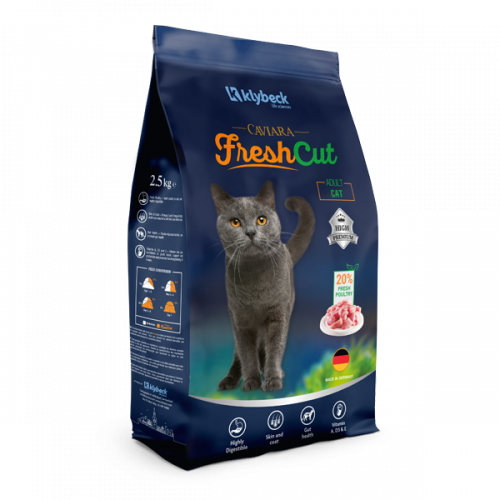 Caviara اكل القطط البالغة يحتوي على 20% دجاج طبيعي...