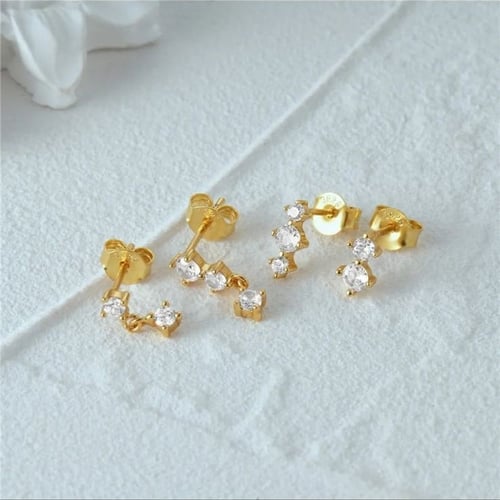 طقم ٤ فردات فضة مطلي ذهب