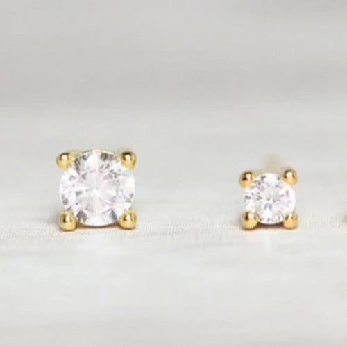 طقم فردتين بمقاسات مختلفة 3MM-2MM قفل فراشة