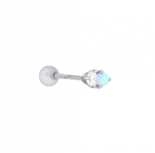 حلق فردة فضة صافي مطلي ذهب*