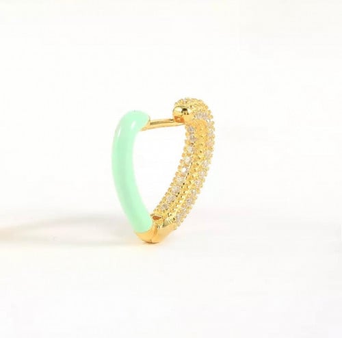 Silver earrings - gold plated