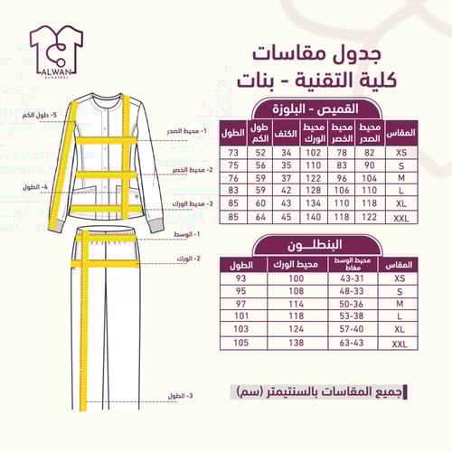 لبس الكلية التقنية للبنات
