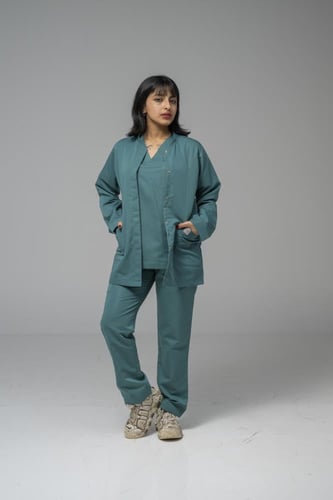 جكت طبي لون تيفاني غامق