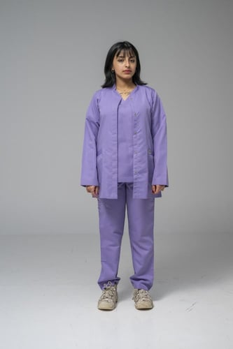 جكت طبي لون موف