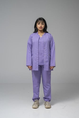 جكت طبي لون موف