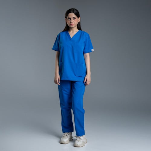 سكراب طبي للنساء لون ازرق فاتح