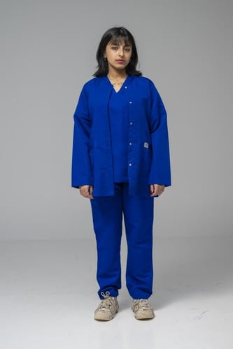 جكت طبي لون ازرق