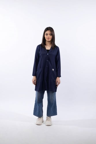 بالطو طبي نسائي كحلي | لابكوت موديل رقم 1