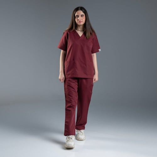 سكراب طبي لون عنابي