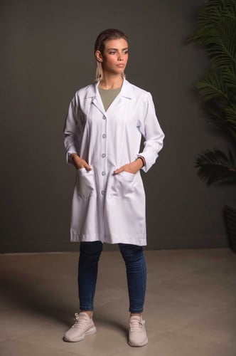 بالطو طبي نسائي ابيض | لابكوت موديل رقم 2