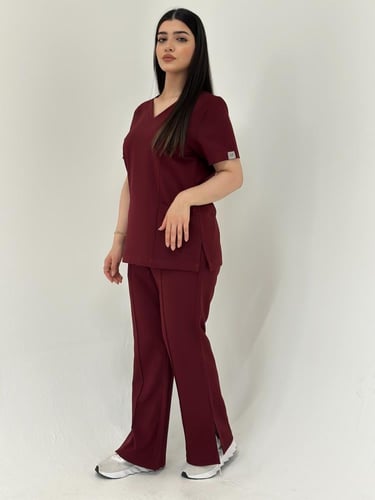 سكراب طبي لون عنابي - موديل رقم ٢