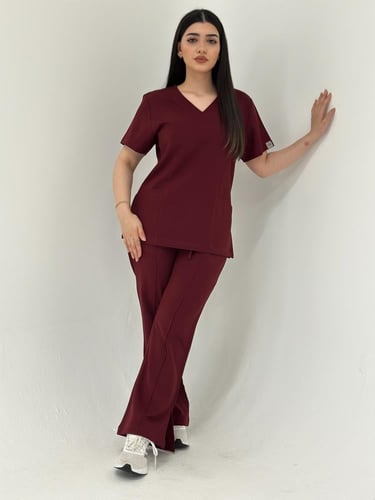 سكراب طبي لون عنابي - موديل رقم ٢