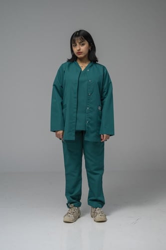 جكت طبي لون اخضر غامق