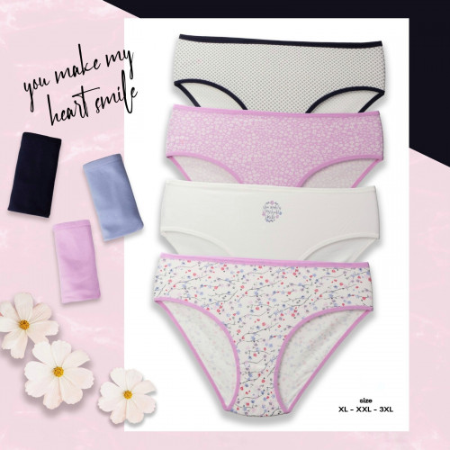 سروال داخلي قطني - متعدد المقاسات