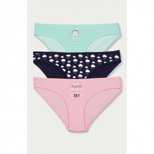 سروال بيكيني نسائي - متعدد الألوان