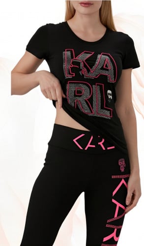 تيشيرت نسائي أسود - صناعة تركية