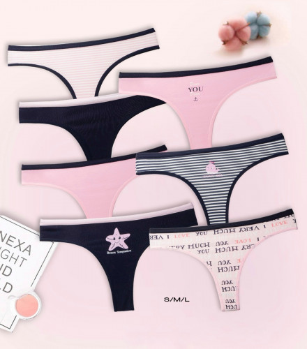 سروال داخلي نسائي برازيلي - متعدد الألوان