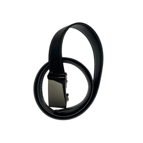 حزام أسود جلد فاخر