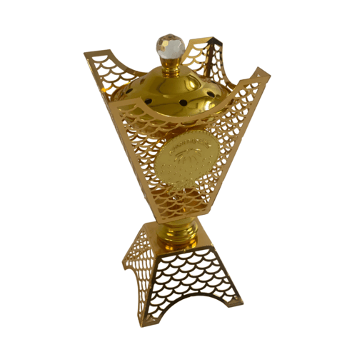 مبخرة فاخرة معدن ذهبية بشعار كشافة وزارة التعليم