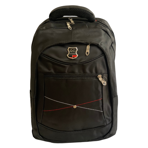 حقيبة ظهر أسود بدون الشعار